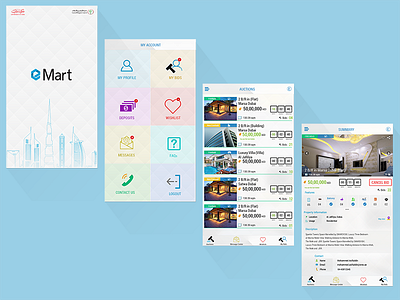 eMart Mobile Application mobile design mobile ui dashboard ui ux