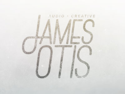 James Otis audio branding creative james ostrich sans otis proxima nova texture vintage