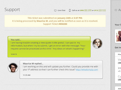 Support Chat chat it crowd open sans support ui ux