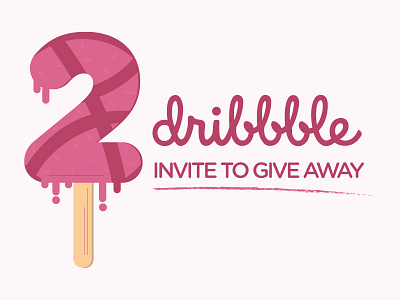 Dribbble invites to give away draft dribbble giveaway grab your opportunity icecream illustration invite invites love portfolio share summer