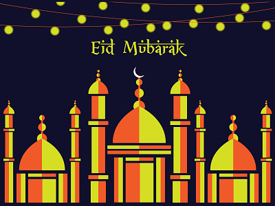 Eid Mubarak briyani care eid friends happiness illustration love mubarak share