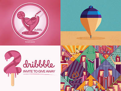 Top4Shots on Dribbble design dribbble illustration love share vector