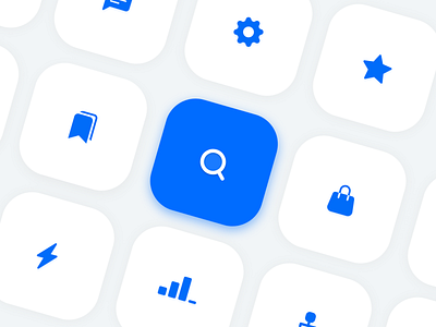 Icon Set app app design appicon bluebutton blueicon branding button design gradi gradient icon illustration logo ui