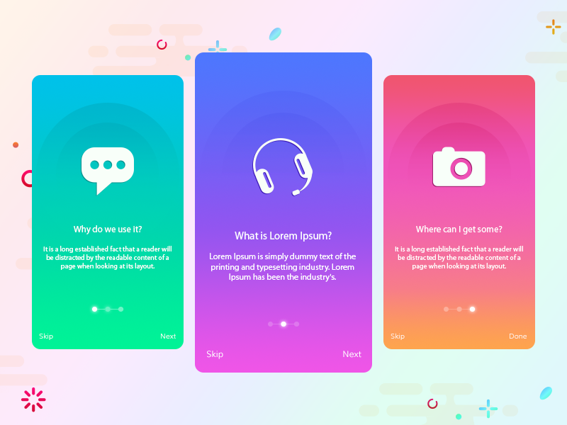 Onboarding UI walkthrough ui mobile ios screen intro onboarding onboard minimal