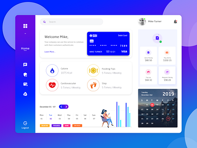 Dashboard Design account app app design chat dashboard design gradient graph ios ui