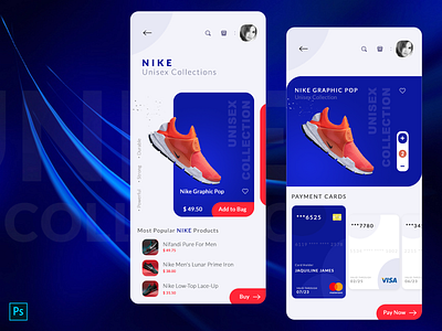 Nike Smart Shoes App Concept app app design apple application branding design gradient nike nike air nike air max nike running shoes shoes app ui