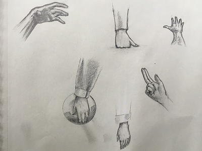 More hand sketches artwork hand illustration pencil sketch