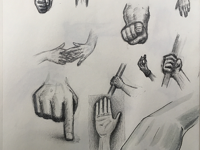 More hands! drawing hand illustration paper pencil sketch