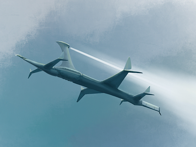Flying vessel artwork digital art flying vehicle illustration photoshop ship wacom