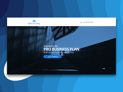 consultancy business landing page