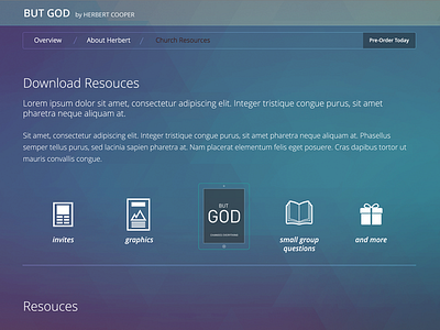 Book site - Resources page background book download icons pastor resources