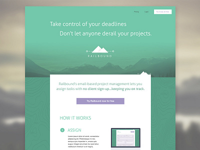 Railbound Marketing webpage deadline marketing project railbound todo web