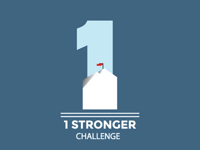 1 Stronger Challenge Branding 1 challenge exercise fitness health one stronger