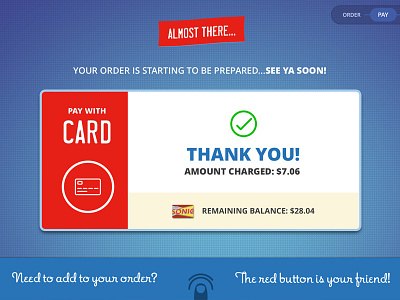 Touch Screen Ordering System Design - Card fast food menu order payment touch screen