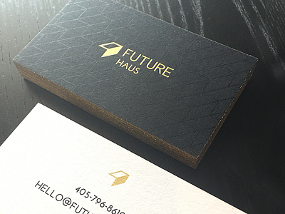 Future Haus Business Cards business cards cards design future haus letterpress logo print