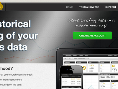 ChurchMetrics Marketing site church data marketing metrics