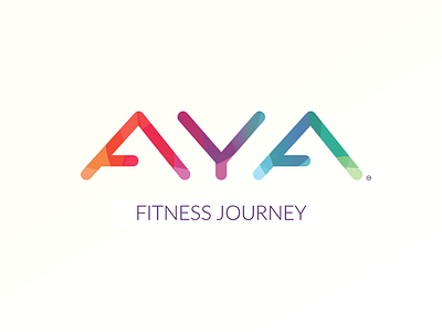 Aya, a Fitness Journey Branding app art direction branding fitness illustration journey logo