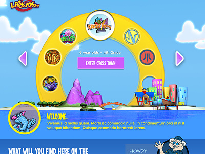 Kid's site redesign church island kids
