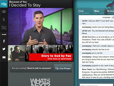 Church Online Skin church interface video