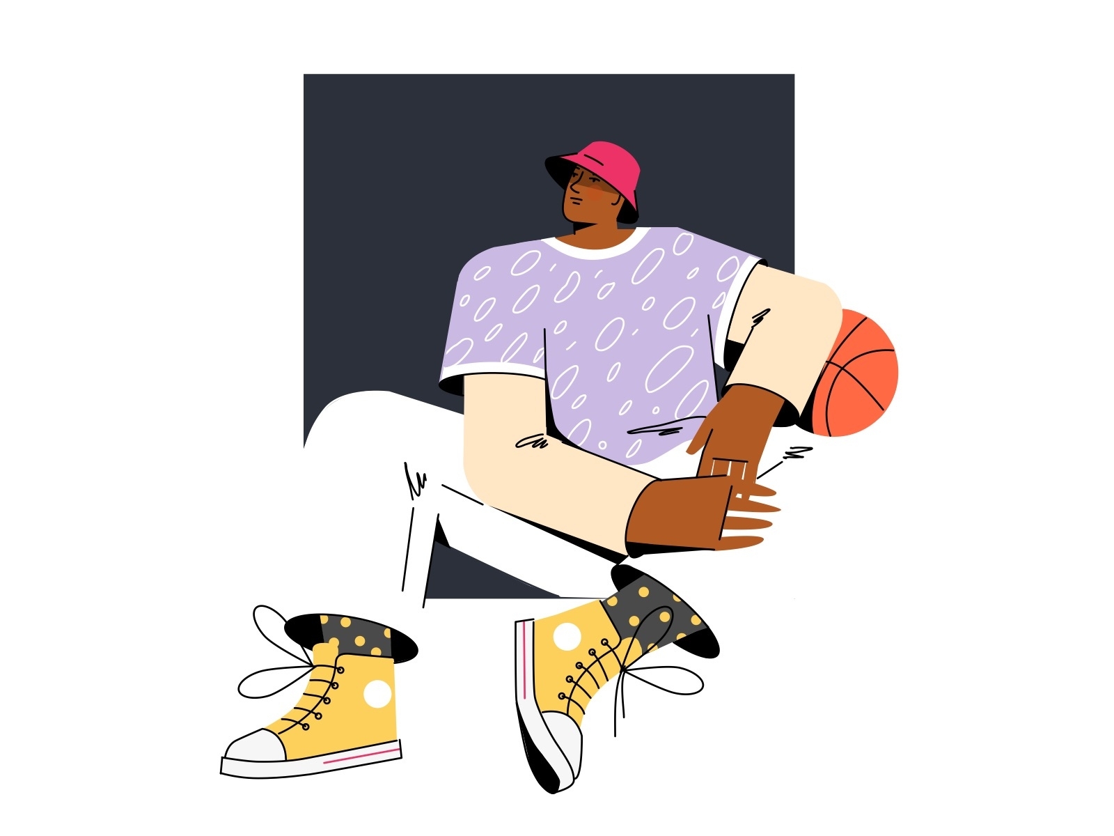 Basketball player by Marina Roduykova on Dribbble