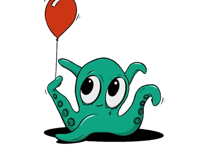 Octopus sketch cartoon character design illustration octopus sketch video