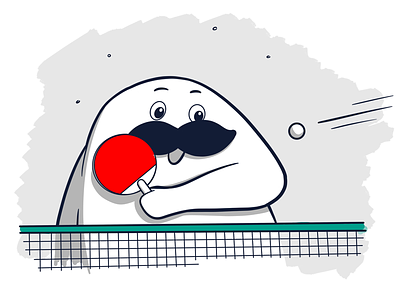 Ping pong drawing illustration ping pong procreate