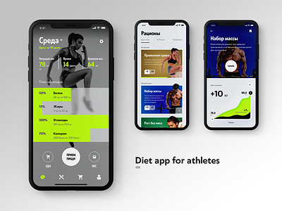 Diet app for athletes