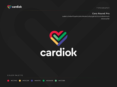 Heart + Check Mark Logo Design active app cardio cardiology care charity check clinic colorful doctor fitness gym health healthy heart logo mark medical pharmacy sports