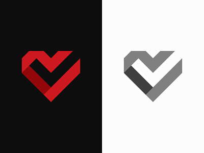 Cardio Check Logo brand identity cardio cardiology care check doctor family fitness friendship gym health heart icon like logo love mark medical valentines day verify