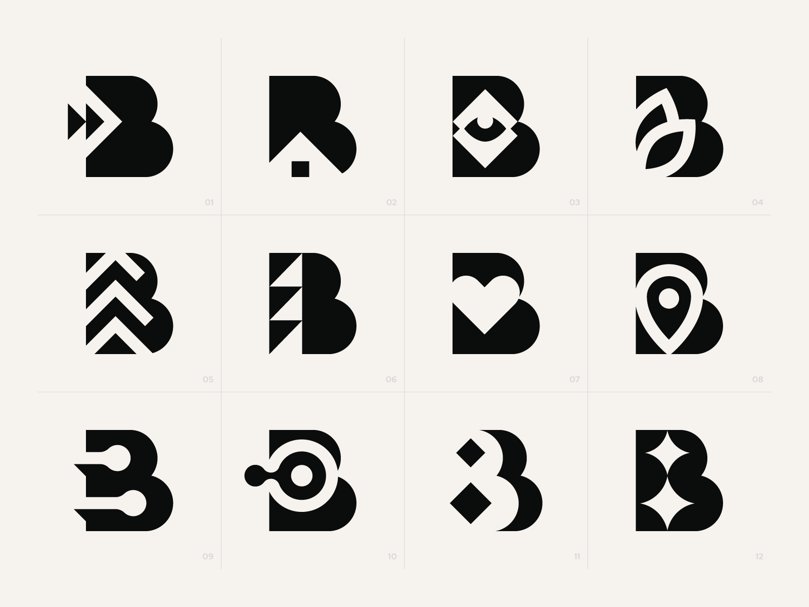 B Letter Exploration By Alin Ionita On Dribbble