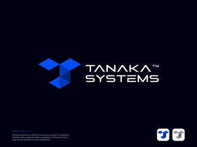 Tanaka Systems Logo Design box brand branding colorful cube design geometric hexagon identity letter s letter t logo modern s letter simple software t letter technology visual identity