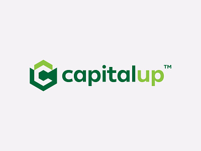 Capital Up Logo Design advance arrowhead box brand branding c letter capital cube finance geometric hexagon identity letter c logo logomark minimalist modern progress up
