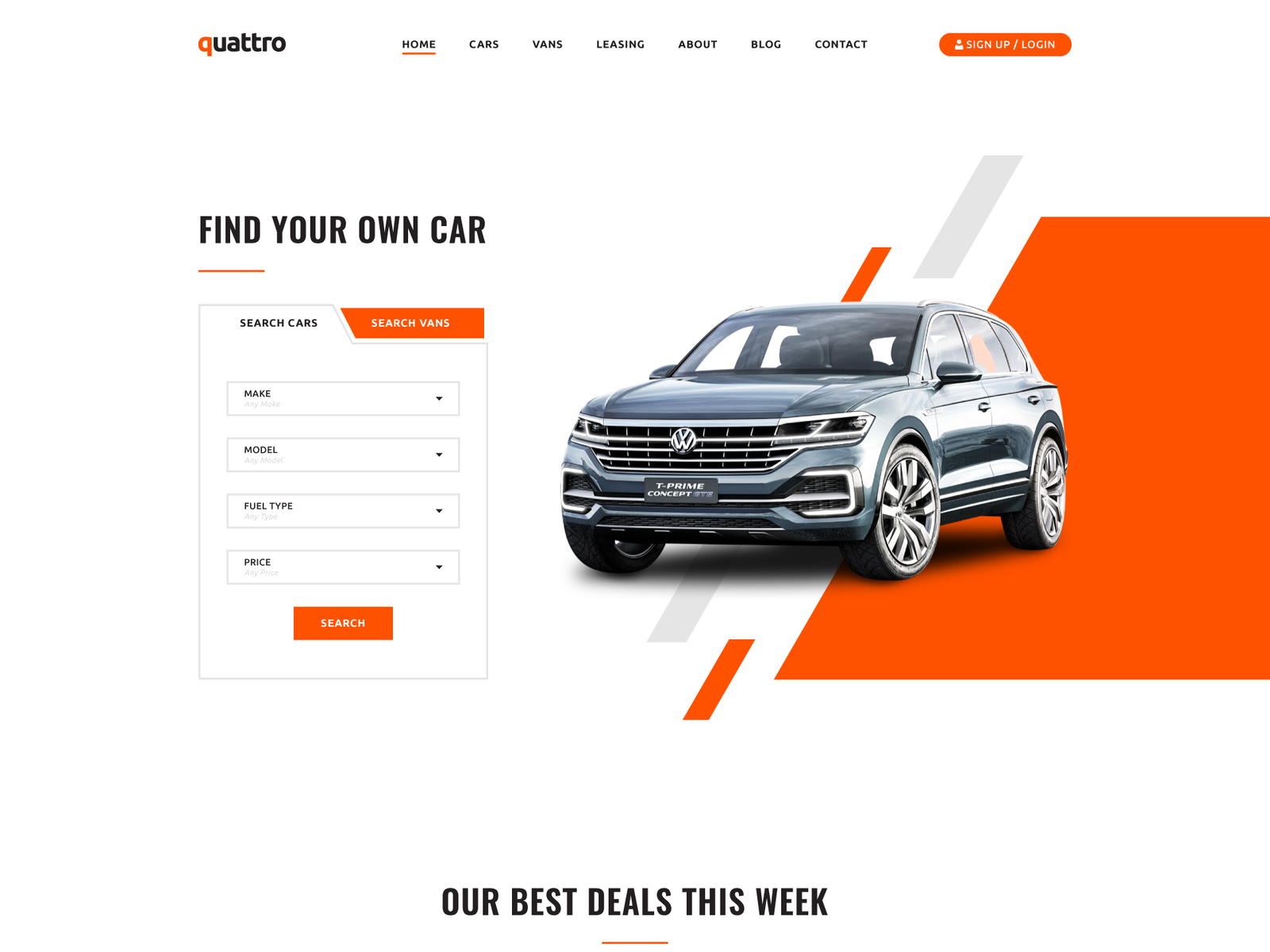 Car Lease Web Page By Alin I On Dribbble