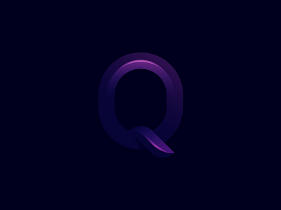 Q alphabet colorful communication fashion geometric letter letter q logo luxury media monogram pink purple q q letter quality round software studio web