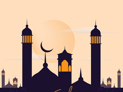 mosque vector character design graphic design illustration motion graphics mrdot vector