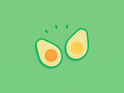 Avocado after effects animation food illustration typeface design