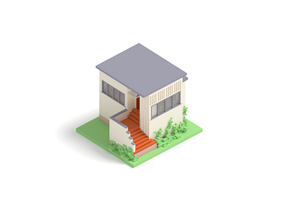 Houses I can't afford #3 3d 3d model architecture house voxel