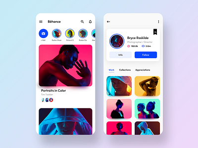 Behance Redesign Visual Concept