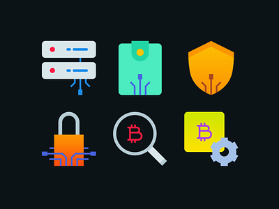 Crypto/Blockchain Icons. Part 2 bitcoin blockchain crypto cryptocurrency figma flat free psd freebie icon iconset psd svg vector