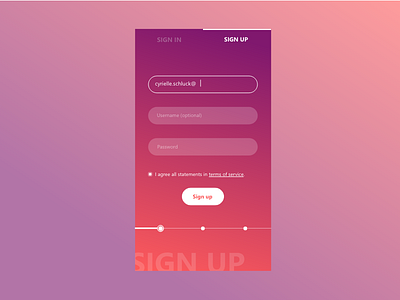 Sign up page #DailyUI