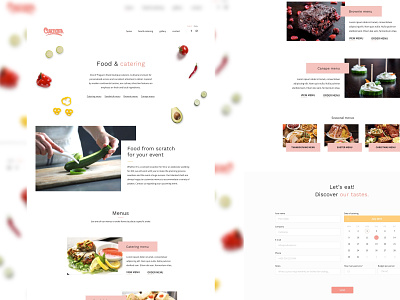 Culinaria - The Catering services food redesign ui web design