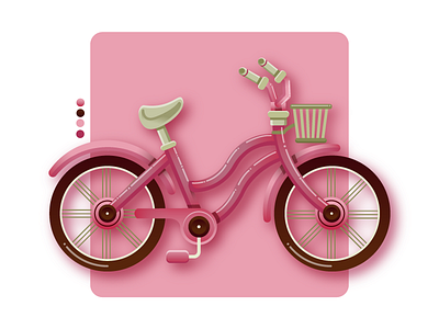 Flat Cycle I bicycle cycle illustration