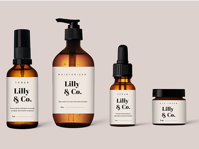 Lilly & Co. Skincare Branding