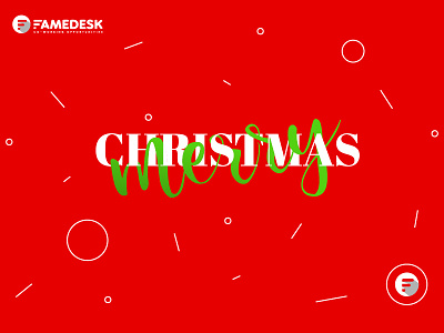 Merry Christmas By Famedesk ahmedabad coworking design famedesk famedesk.work gandhinagar graphic design logos merry christmas mobile apps ui ux user experience