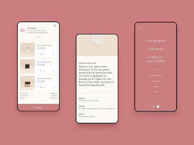 Evalia Paris branding commerce cosmetic cream design ecommerce eshop graphic design pp product page red rose shop shopify ui ux webdesign