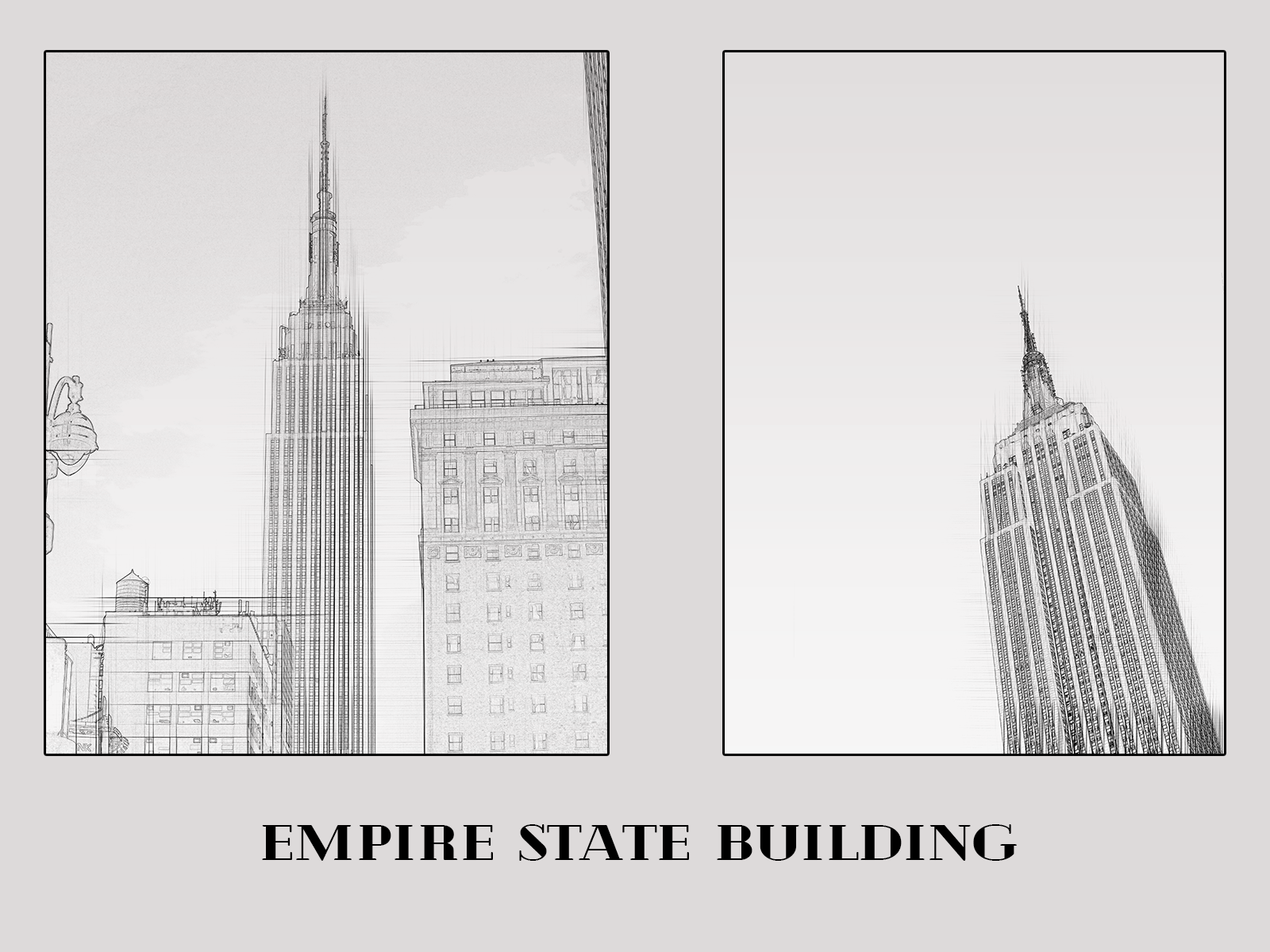 Clipart of a Grayscale Empire State Building  Royalty Free Vector  Illustration by elena 1379648