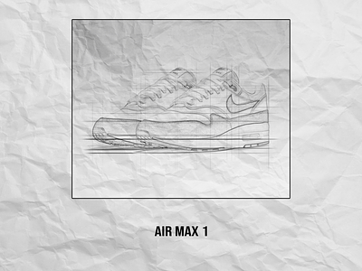Air max 1 sketch 1 air airmax airmax1 black and white design max nike sketch