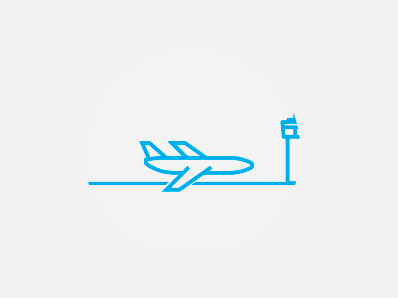 Plane Loader animation blue loader motion plane sky