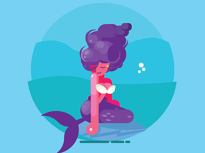 Mermaid character illustree mermaid