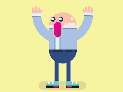 Scream Guy by Murad on Dribbble